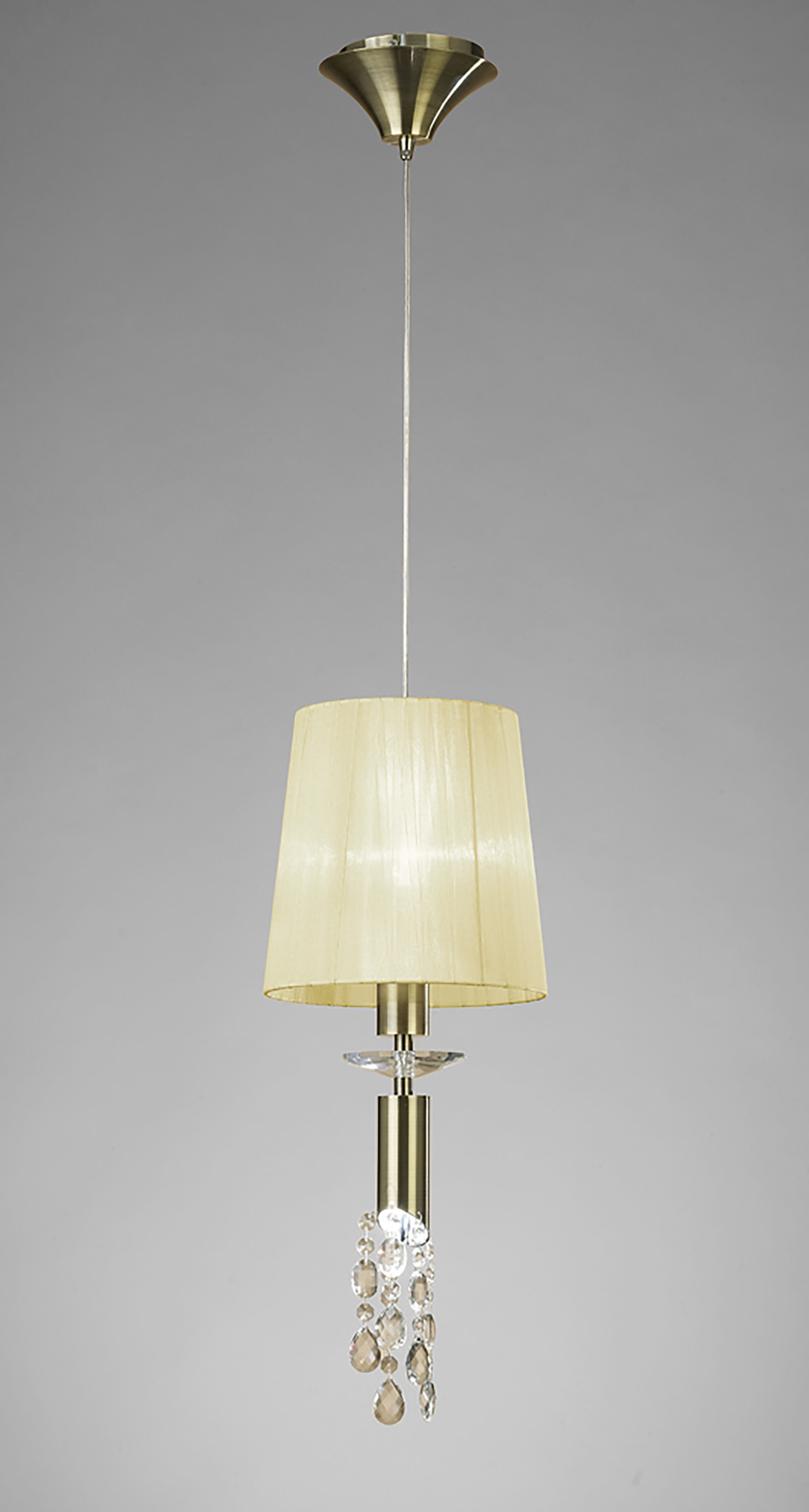Tiffany Antique Brass-Cream Crystal Ceiling Lights Mantra Single Crystal Pendants Tiffany Antique Brass-Cream Crystal Ceiling Lights Mantra Single Crystal Pendants